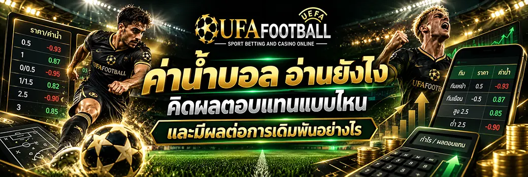 ค่าน้ำบอล วิธีอ่านและคำนวณผลตอบแทน